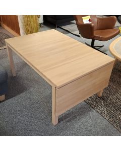 Sofabord i bøg/sæbe med klap - UDSTILLINGSMODEL.